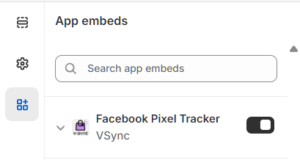 Toggle Facebook Pixel Tracker app embed